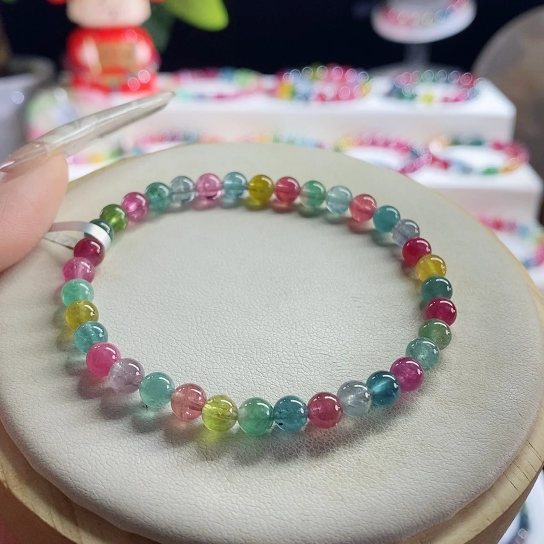 未镶嵌手链碧玺荧光糖果