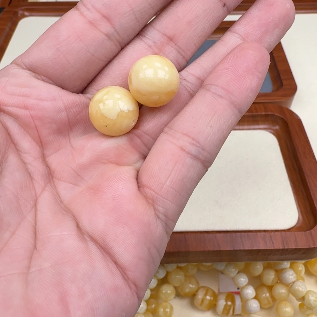手链琥珀未镶嵌蜜蜡单珠