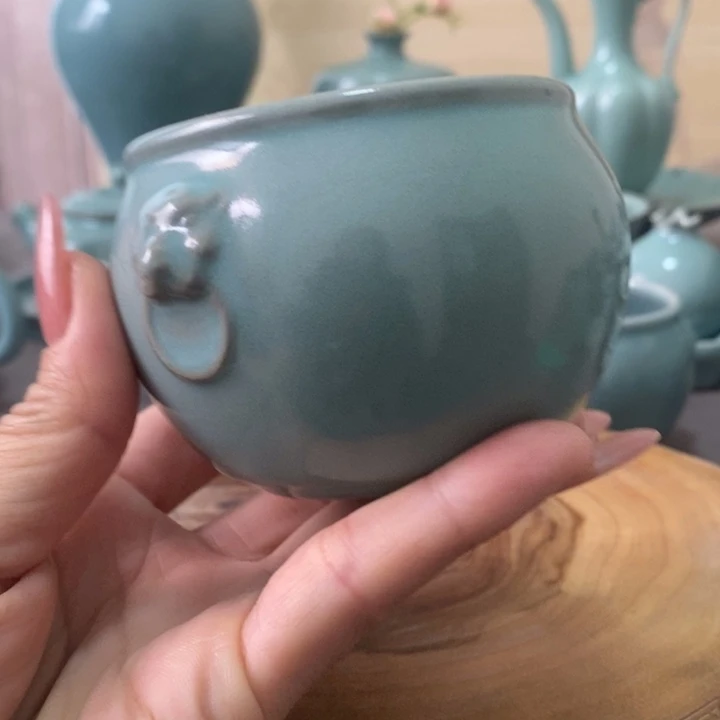 瓷片虎头缸杯赵艳林一一