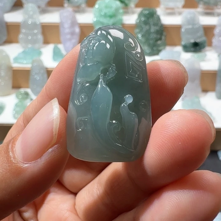 翡翠未镶嵌项链翡翠