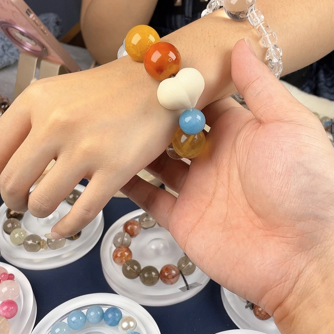 银S925镀金镶嵌手链水晶