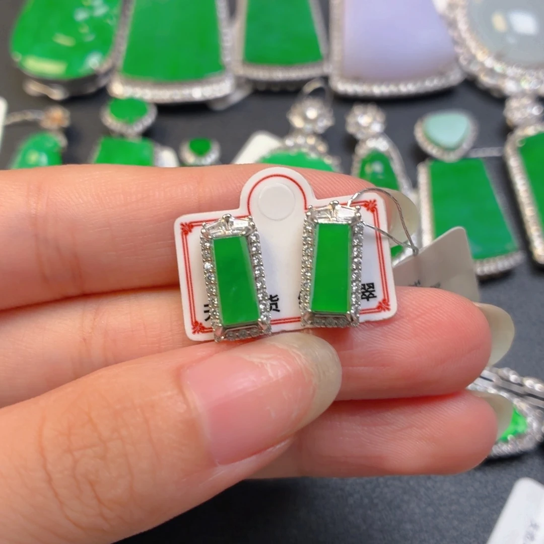 翡翠银S925镶嵌颈饰