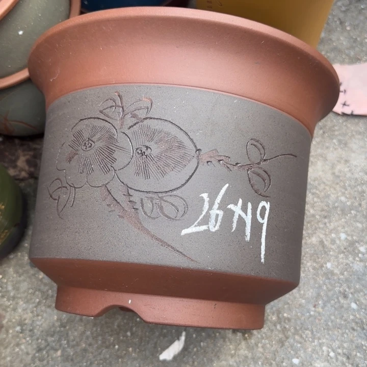 紫砂花盆特价清仓