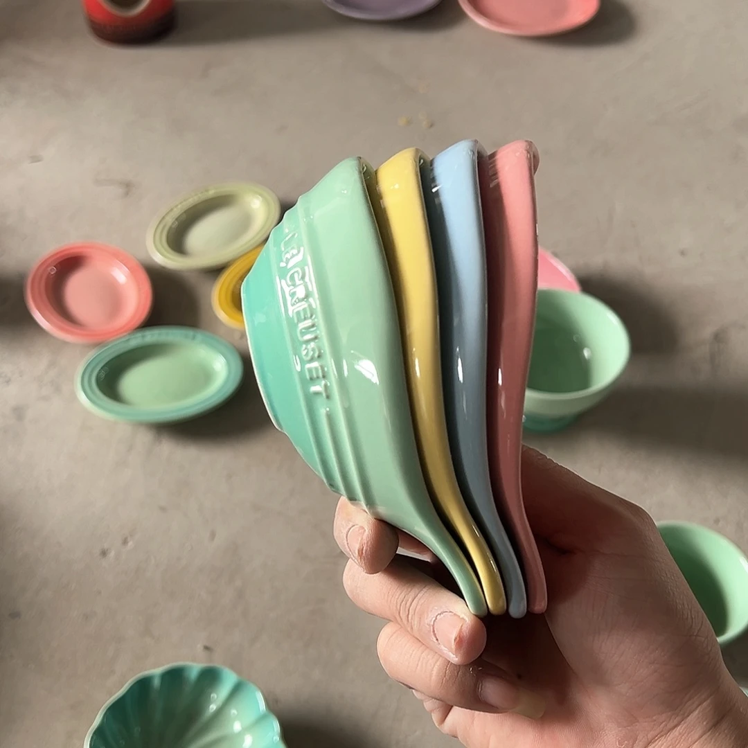 陶瓷 单耳酱料碗 4个4色色色