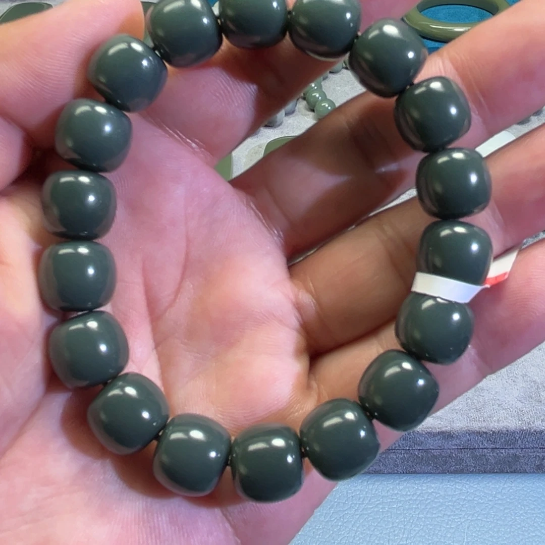 和田玉未镶嵌手链蓝调特细卡12