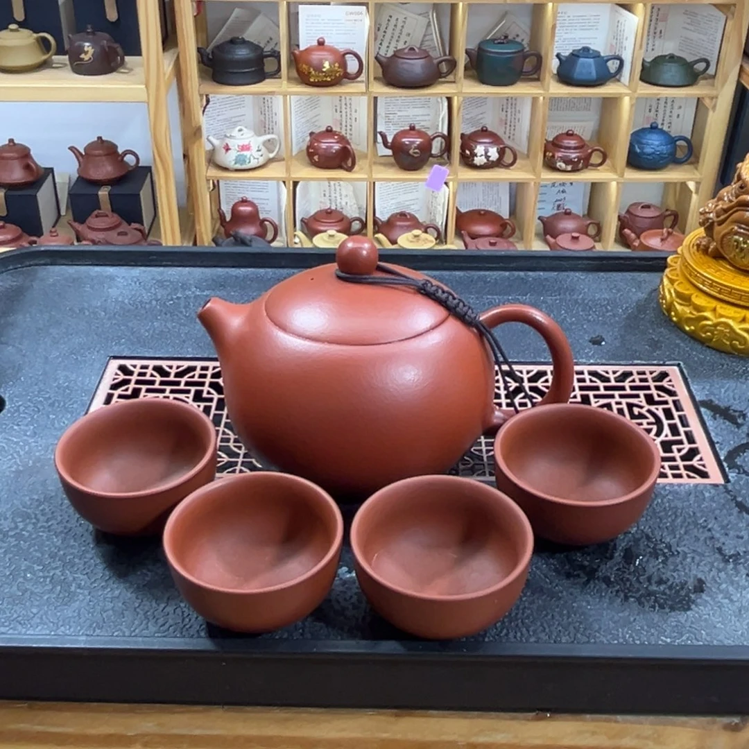 紫砂紫砂胖西施（一壶四杯）