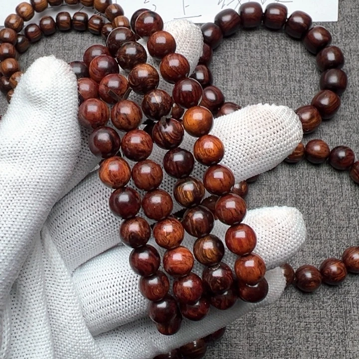 木海南红降0.8单圈带火焰纹