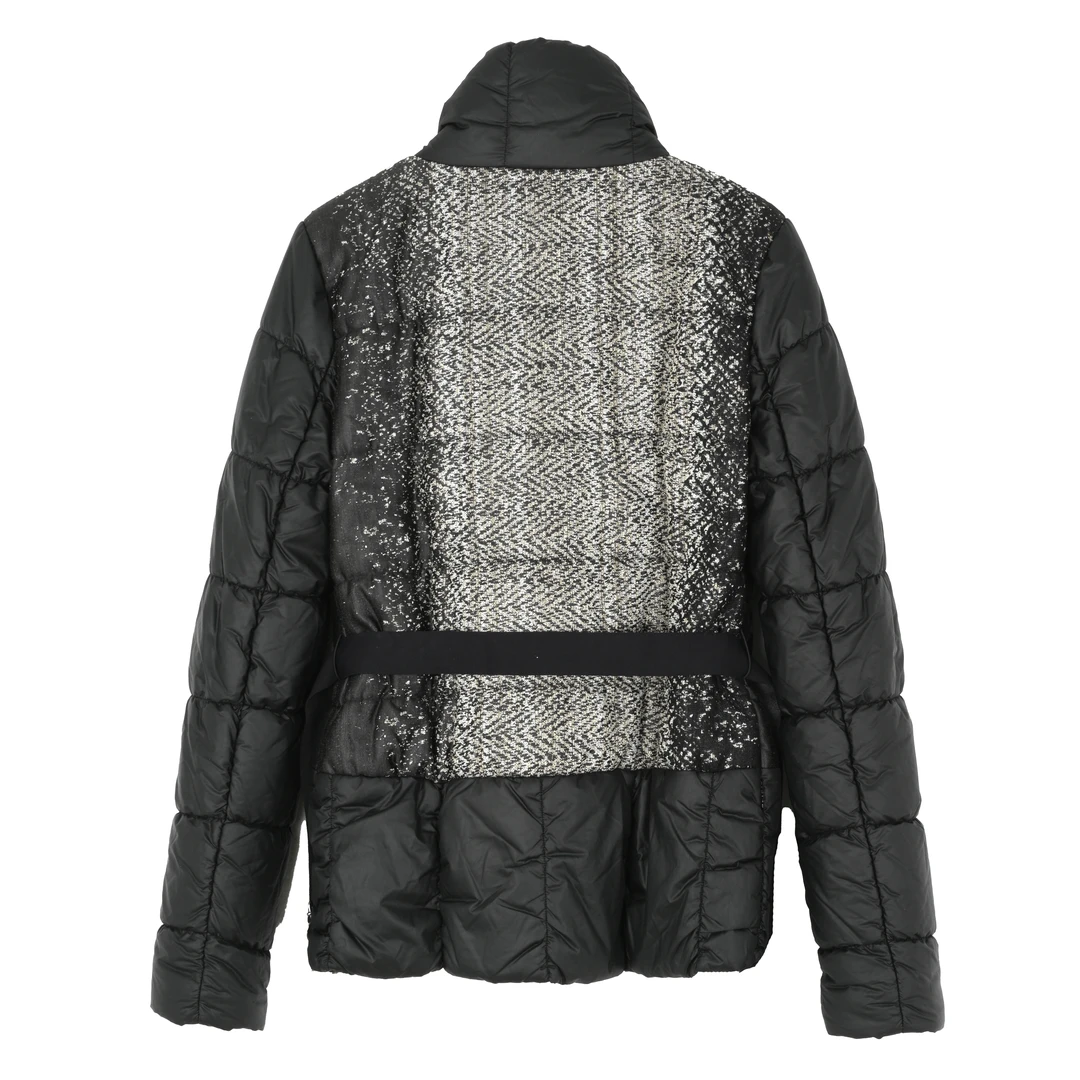 SFIZIO 女士短款常规拼接休闲立领棉服夹克2729MY64P013