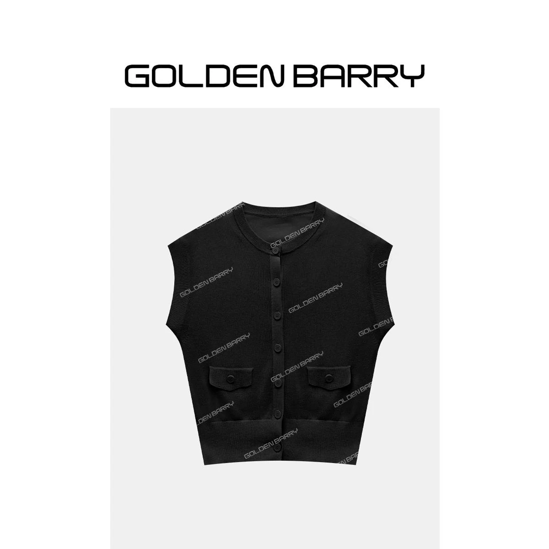 GOLDENBARRY|232136“恋恋时光”气质减龄针织背心
