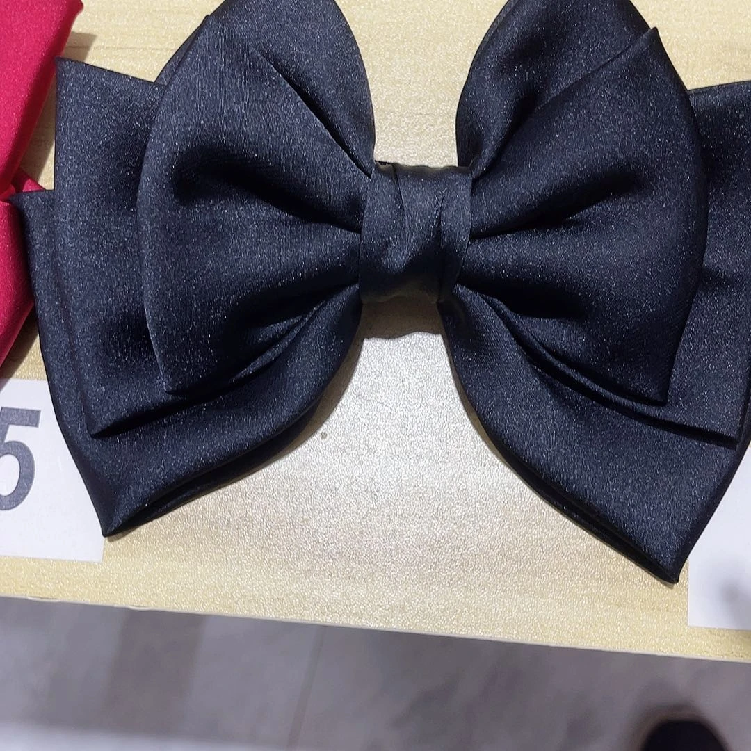 皮质铁合金蝴蝶结发夹