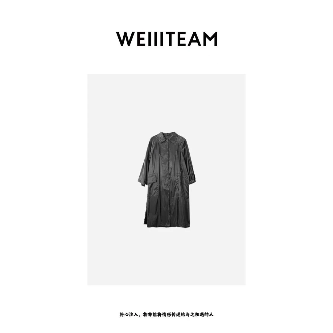 WEIIITEAM  “慢叙简意”翻领长款风衣  20067