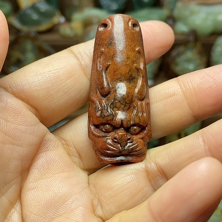 岫岩河磨玉（透闪石质玉）未镶嵌颈饰