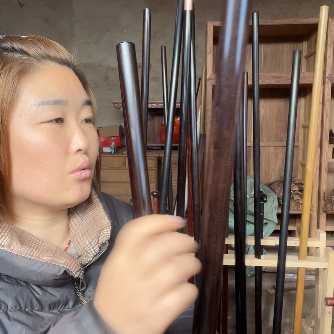江***恙香榧木把玩棍车载棍防身棍加铜