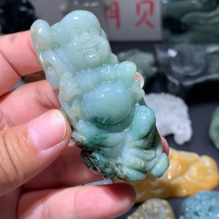 翡翠未镶嵌颈饰保真天然A货翡翠