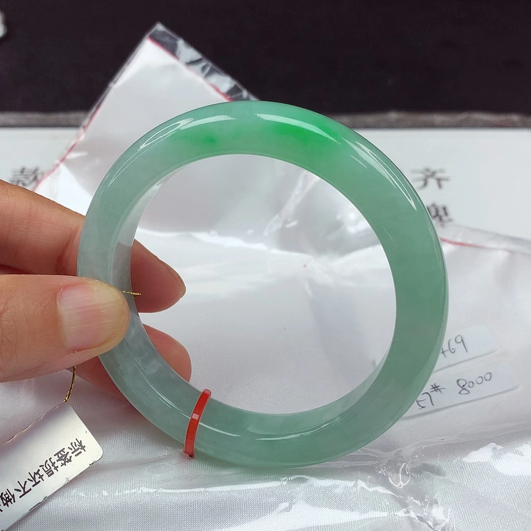 翡翠手镯未镶嵌57圈4469
