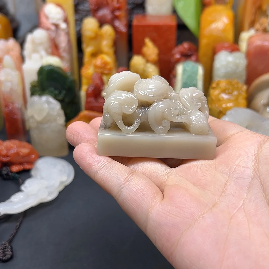 Þ***w寿山石印章雕刻工艺
