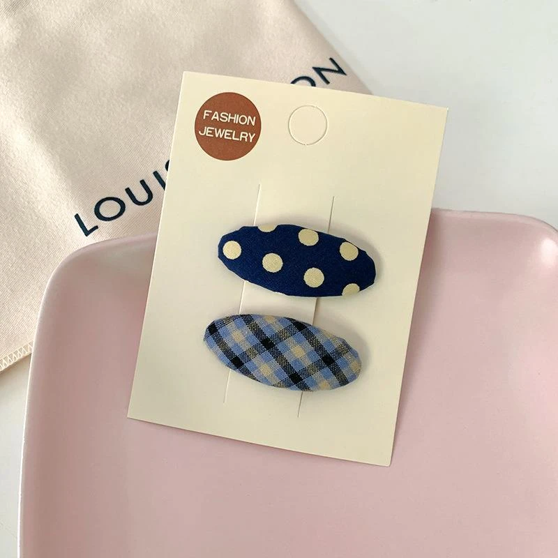 甜美新款韩版头饰少女椭圆气质发饰水滴镀层亚克力边夹无百搭