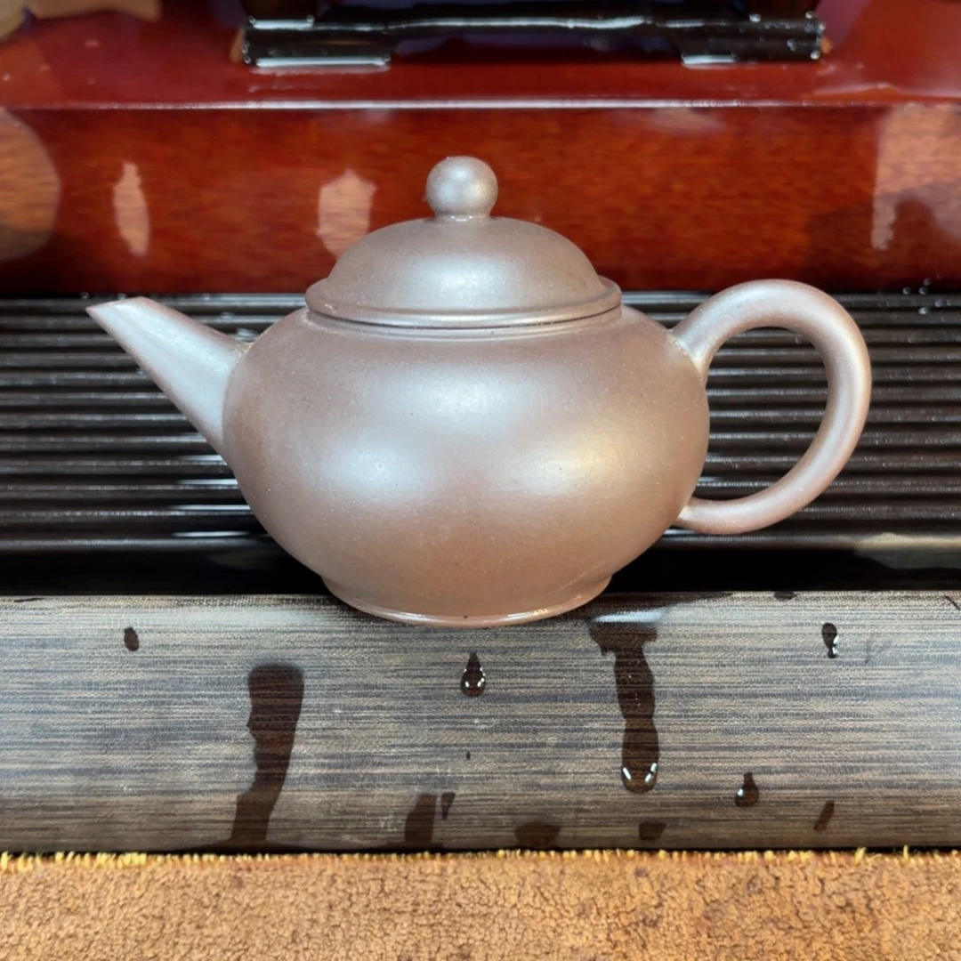 茶壶紫砂高端150cc天青紫泥水平