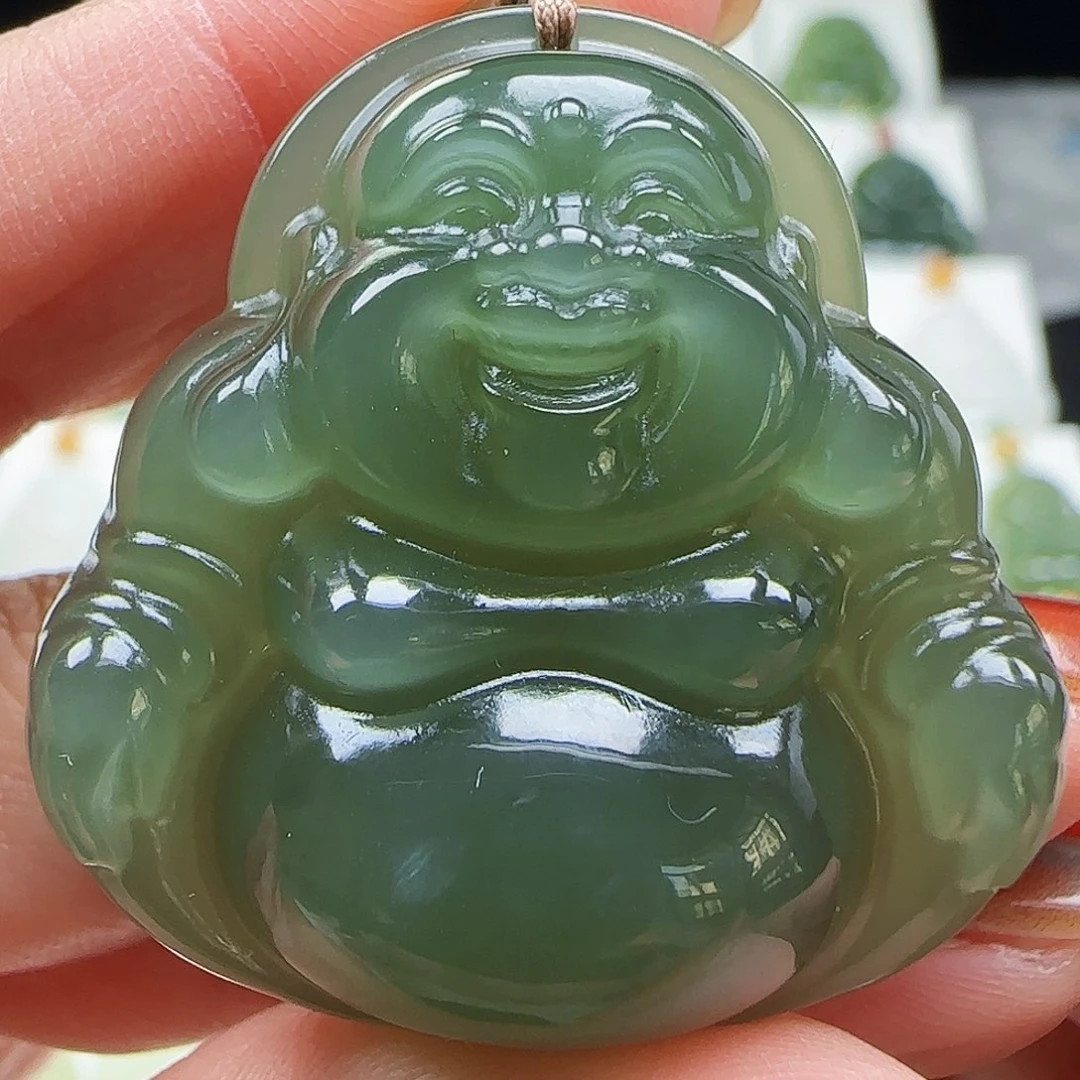 和田玉未镶嵌吊坠(赠链)