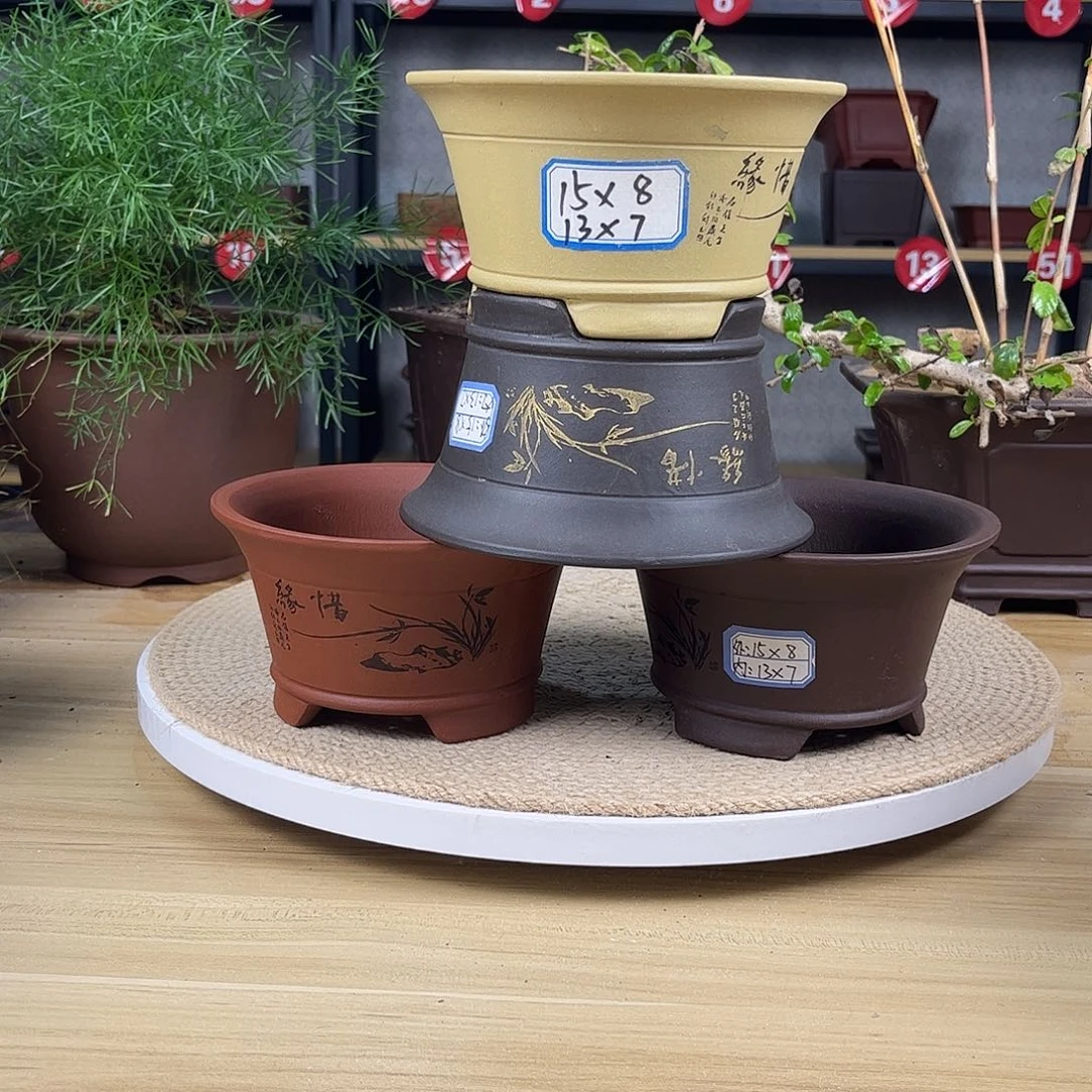 紫砂花盆紫砂花盆