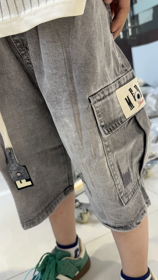 《亏钱跑量款》120-160夏季男童女童韩版牛仔短裤2602