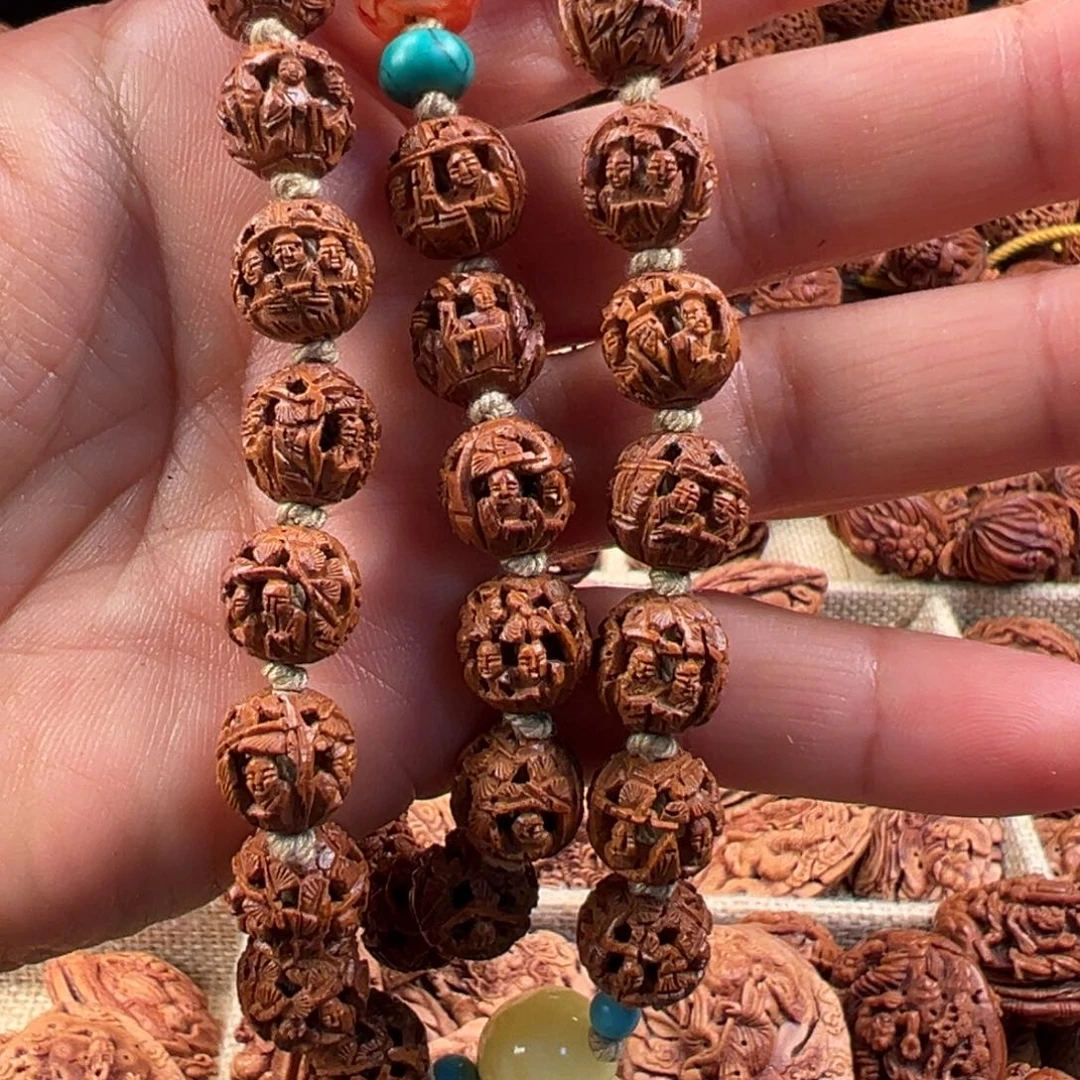 桃核手串桃核雕刻细密1.1
