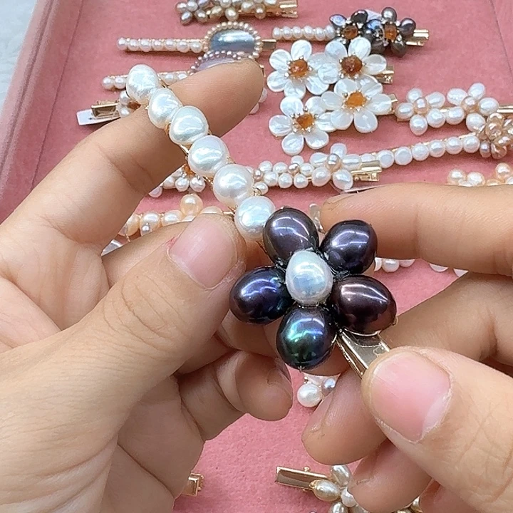 未镶嵌发饰淡水珍珠