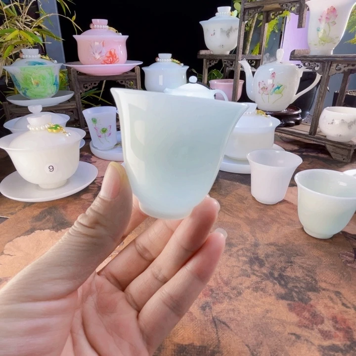 璞玉天青色闻香杯50ml