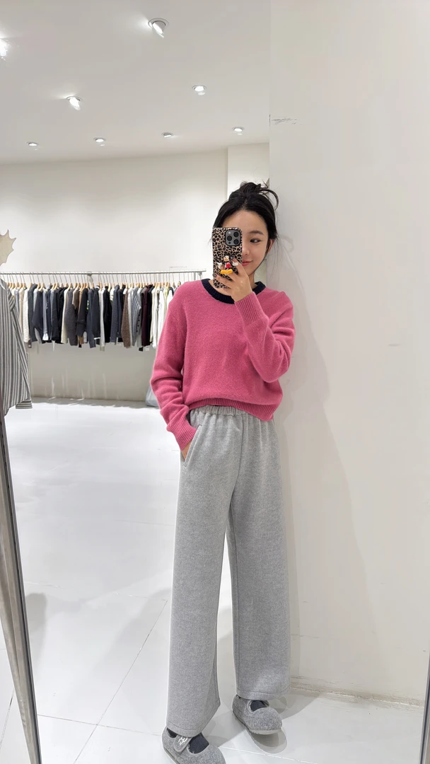 糖果色羊毛毛衣羊毛裤