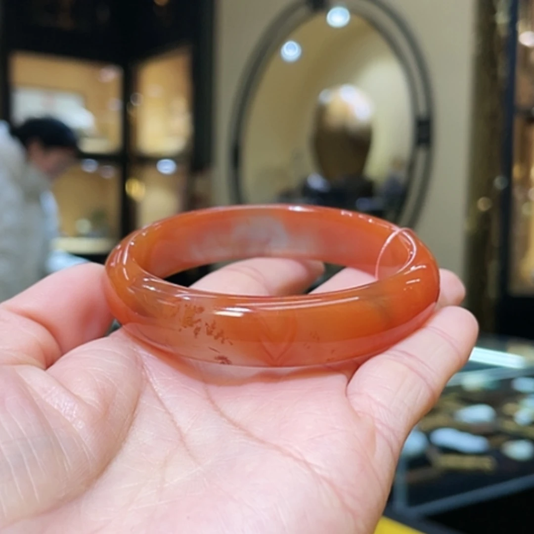 【闪购商品】南红玛瑙手镯未镶嵌56.8#41.3g
