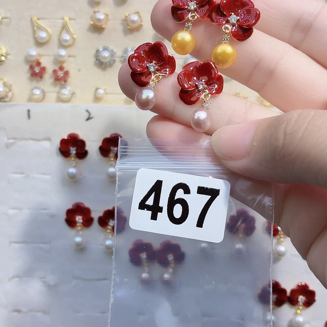 耳饰淡水珍珠合金