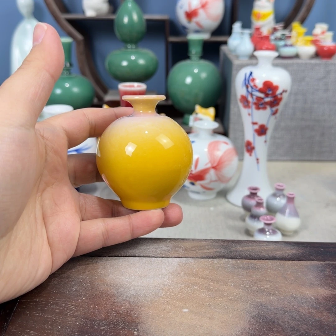 陶瓷手工小花器摆件