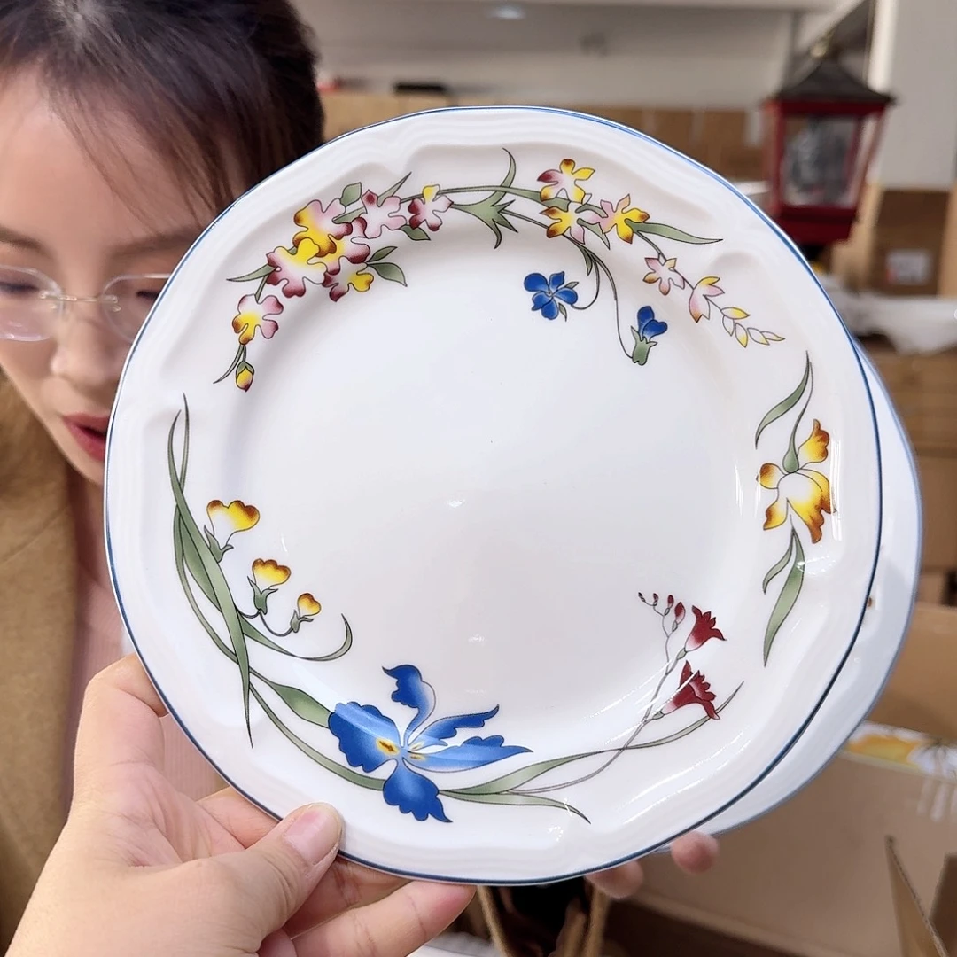 骨瓷骨瓷8英寸20cm平盘一只外贸骨瓷