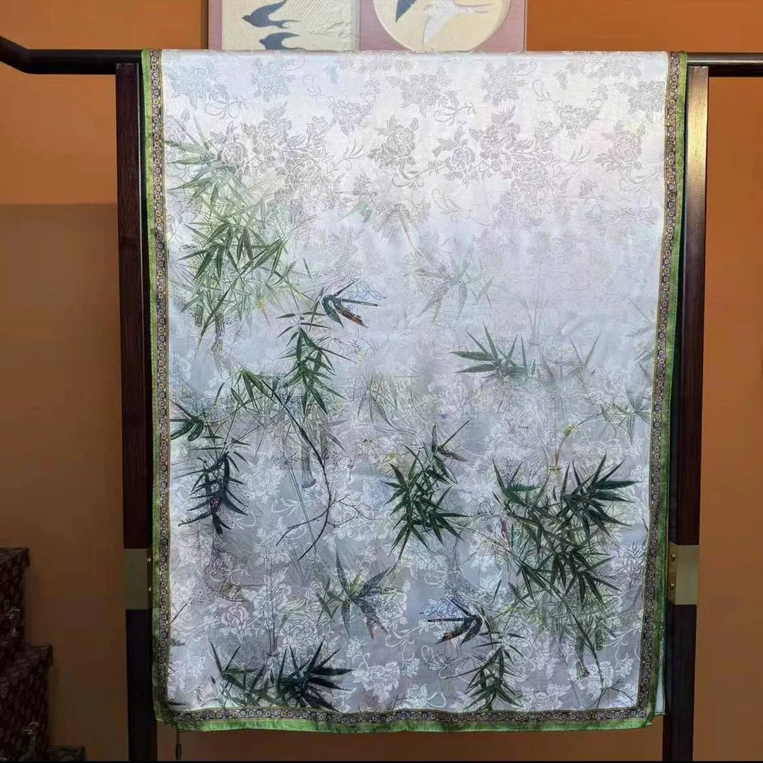 香云花萝【翠竹】Q9丝巾