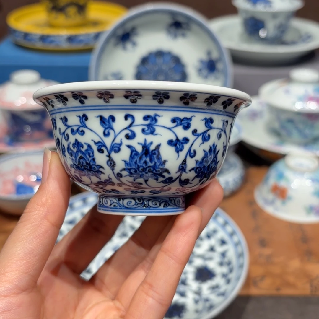 瓷片手工手绘陶瓷茶具