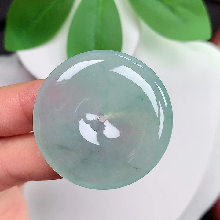 颈饰未镶嵌翡翠平安扣 35.8x6.0mm