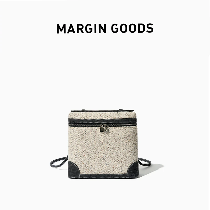 Margin goods 【张凯毅同款】Le M back Bag亚麻双肩包单肩包