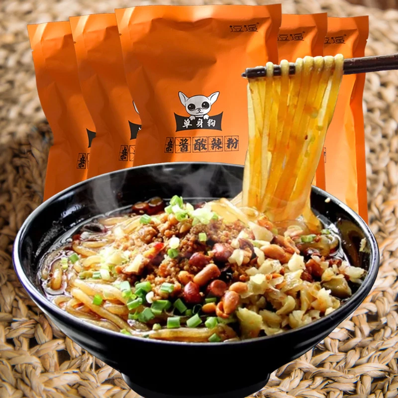 重庆酸辣粉四川手工红薯粉孕妇杂酱粗粉正宗包邮