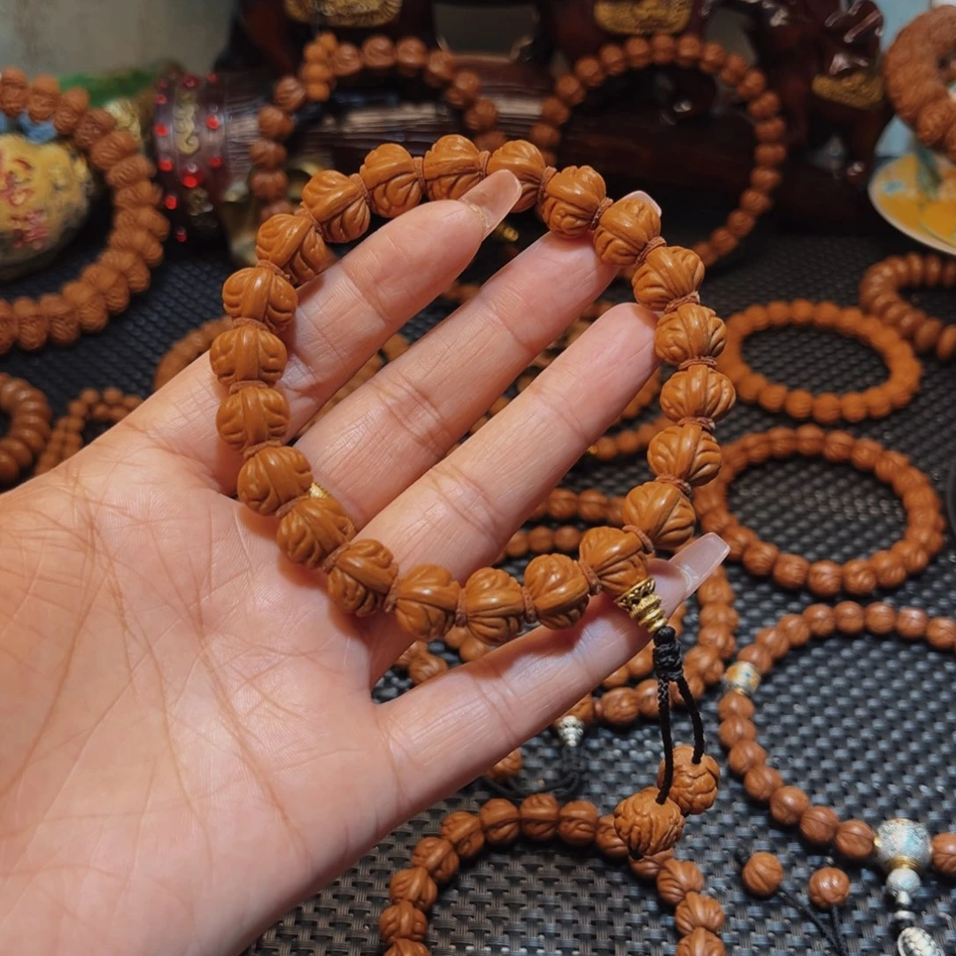 手串桃核13精品小金豆手持