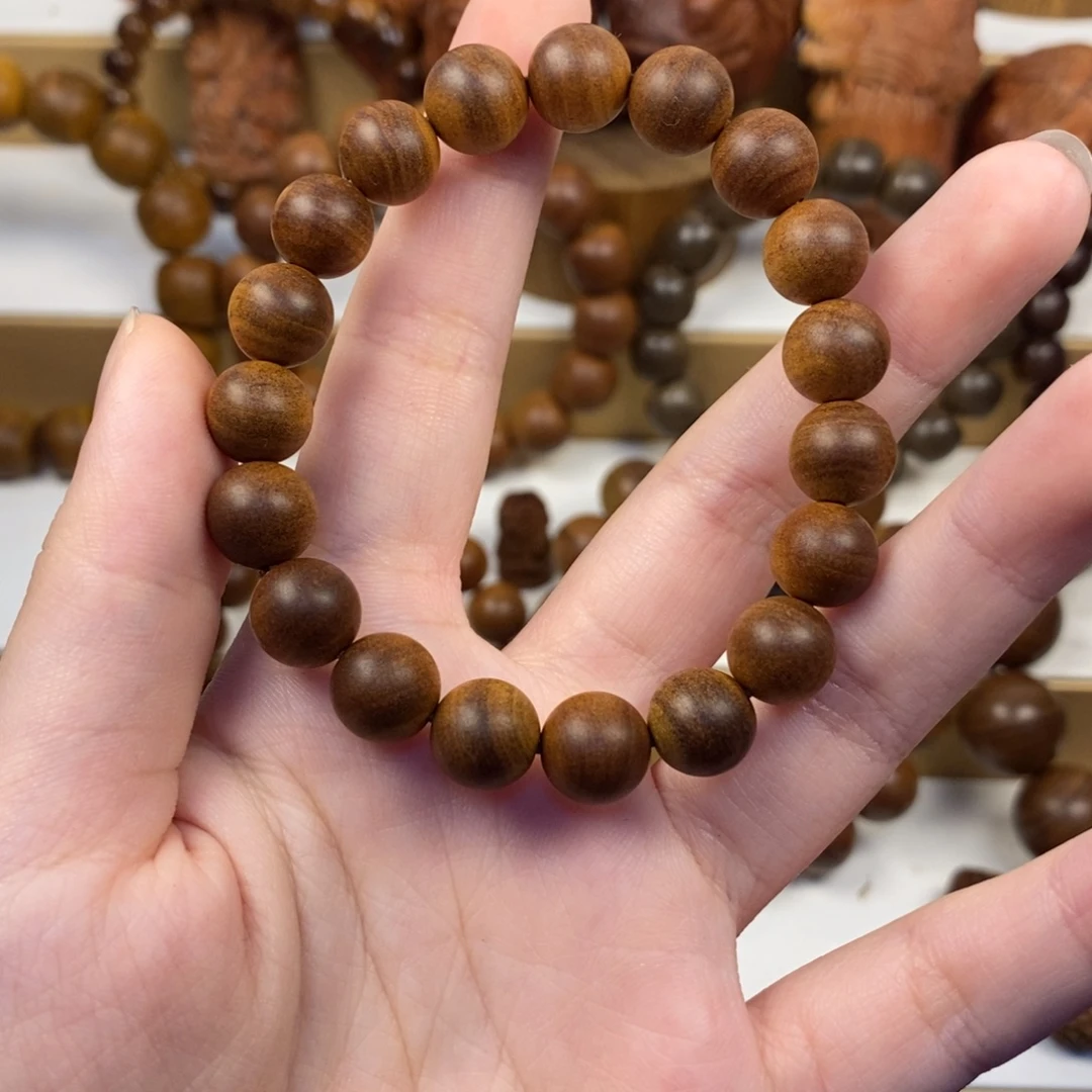 禽***！檀香木手串/手链老山檀香1.0横纹奶香