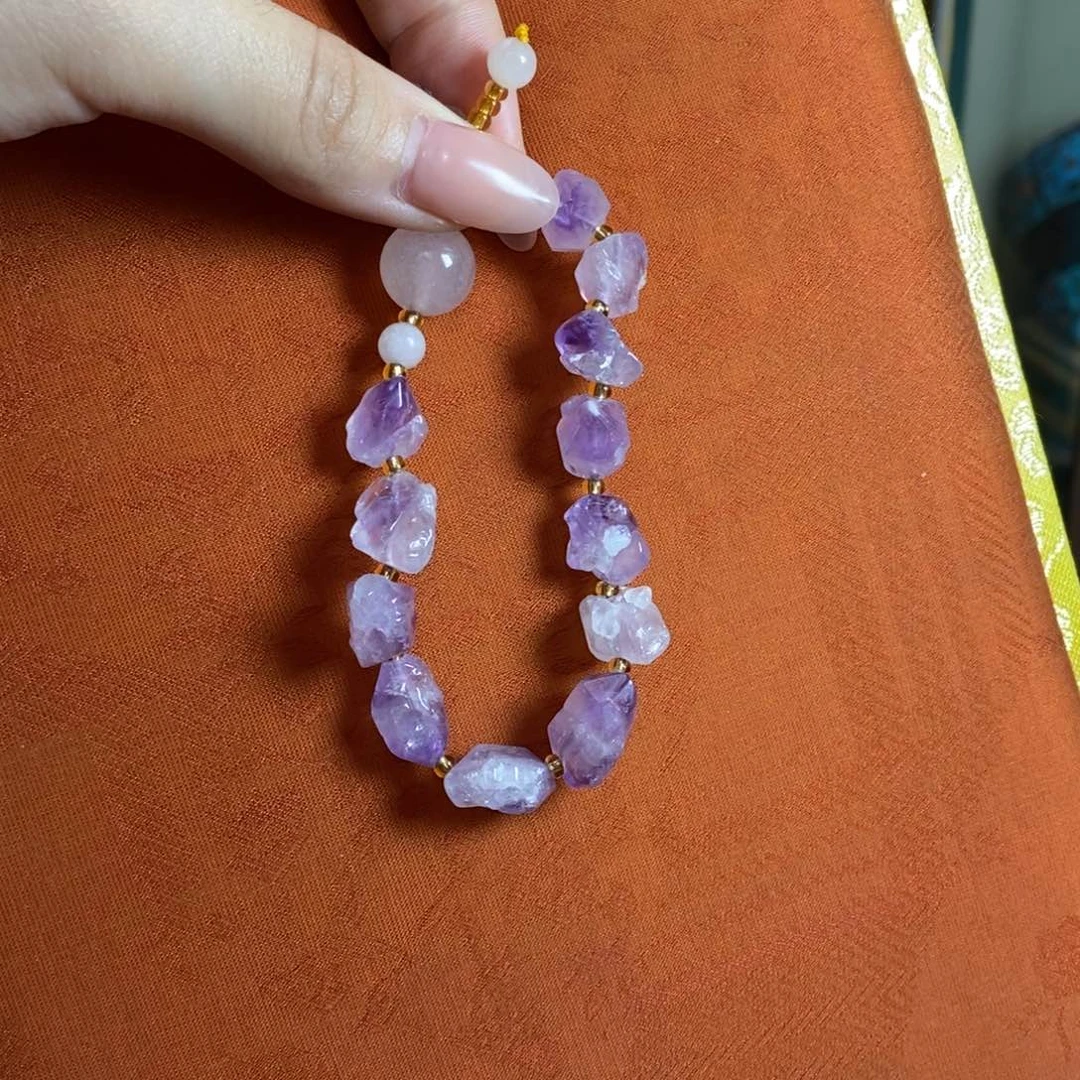 手绳未镶嵌紫晶坤*手串