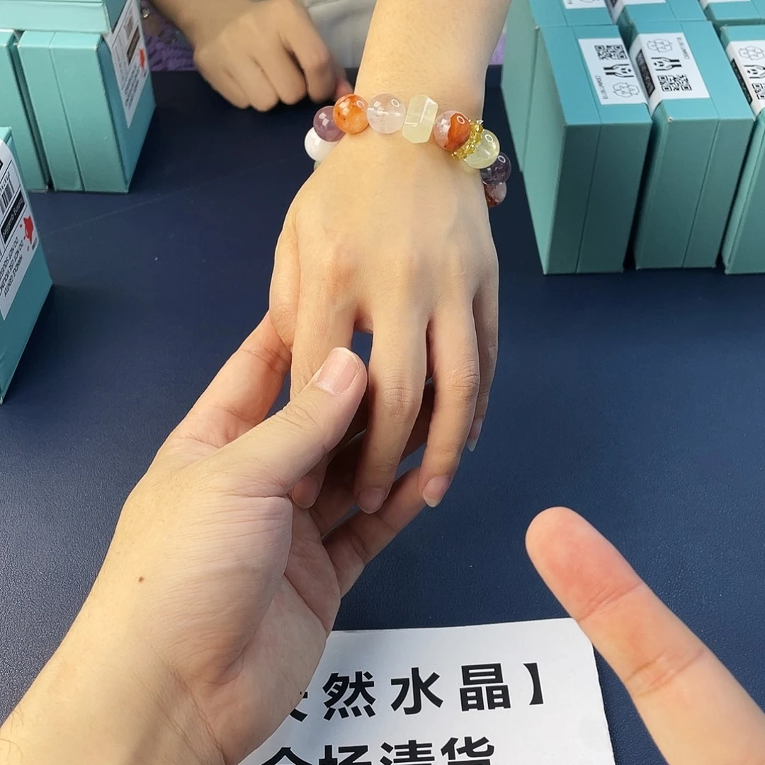 水晶手链银S925镶嵌