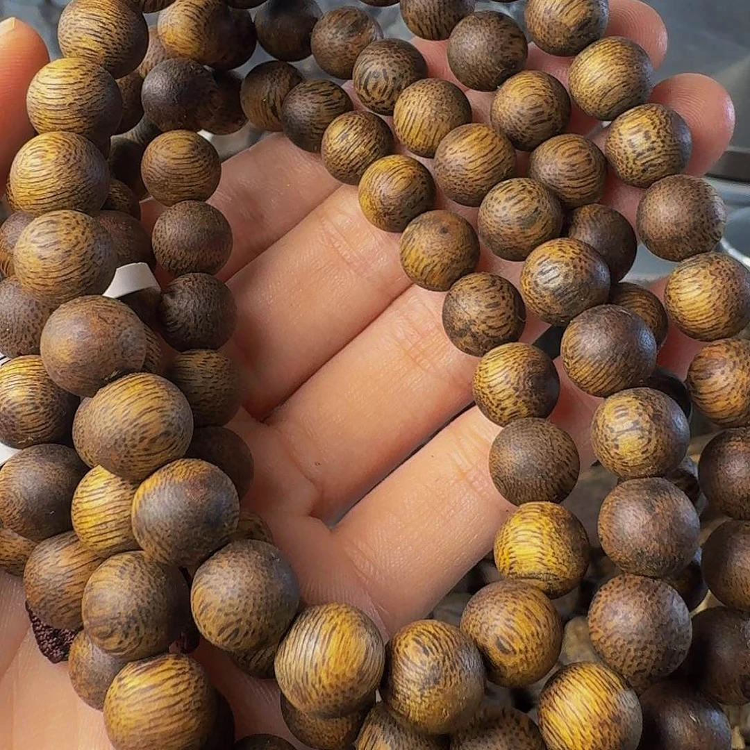 沉香碎屑沉香卡九圆珠39克