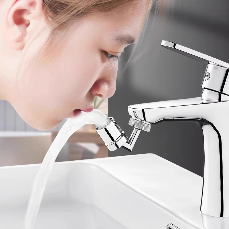 优勤洗脸面盆万向旋转防溅水龙头嘴多功能纯铜卫生间洗漱延伸起泡