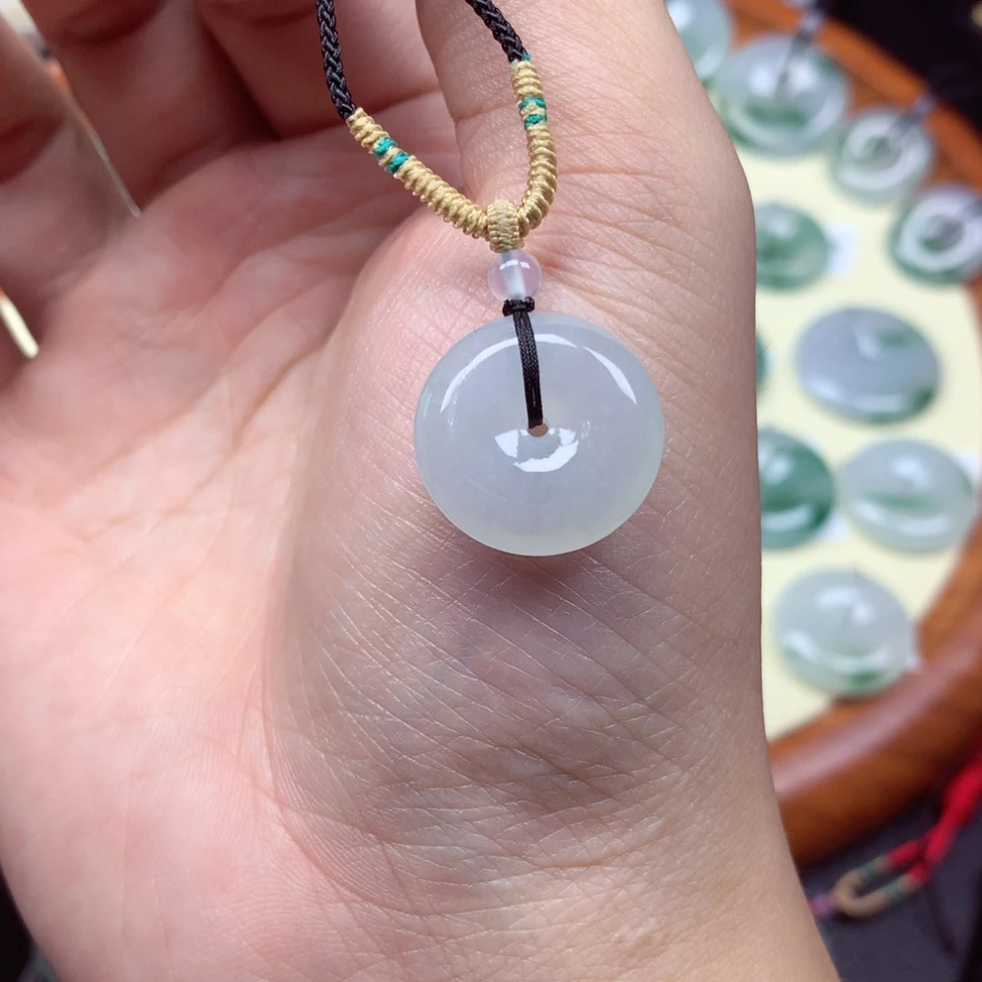 翡翠未镶嵌颈饰吊坠19/5.6mm