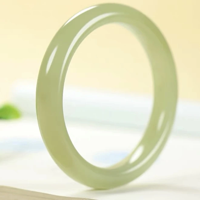 【晴水绿-正品】新疆 门店 晴水绿手镯 宽13mm