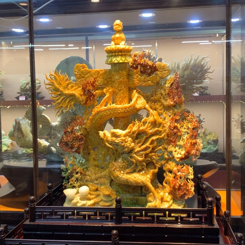 【闪购商品】蛇纹石玉未镶嵌摆件覆膜