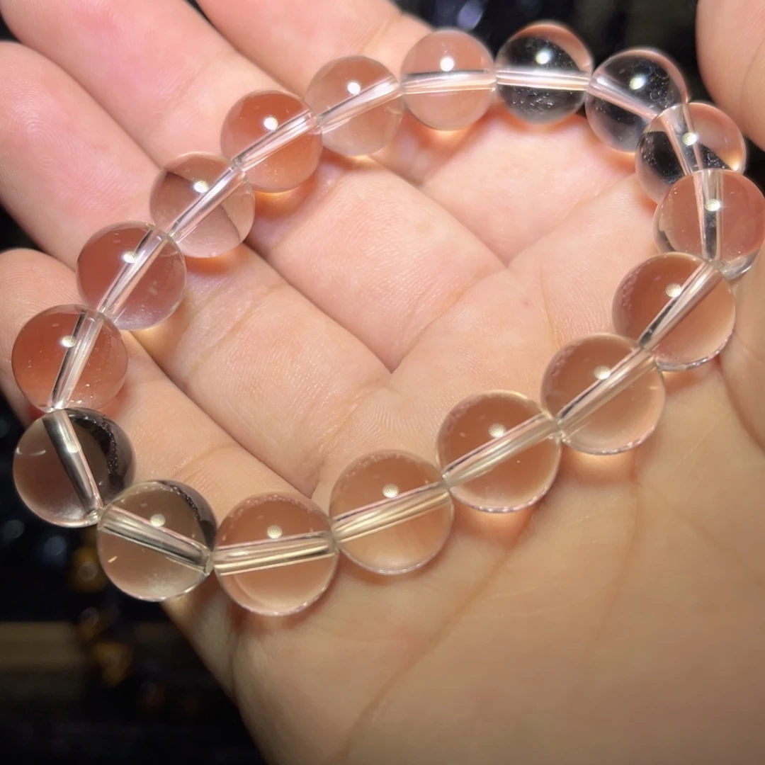 未镶嵌黑曜岩手链筱*天然白水Jin净体双a12m