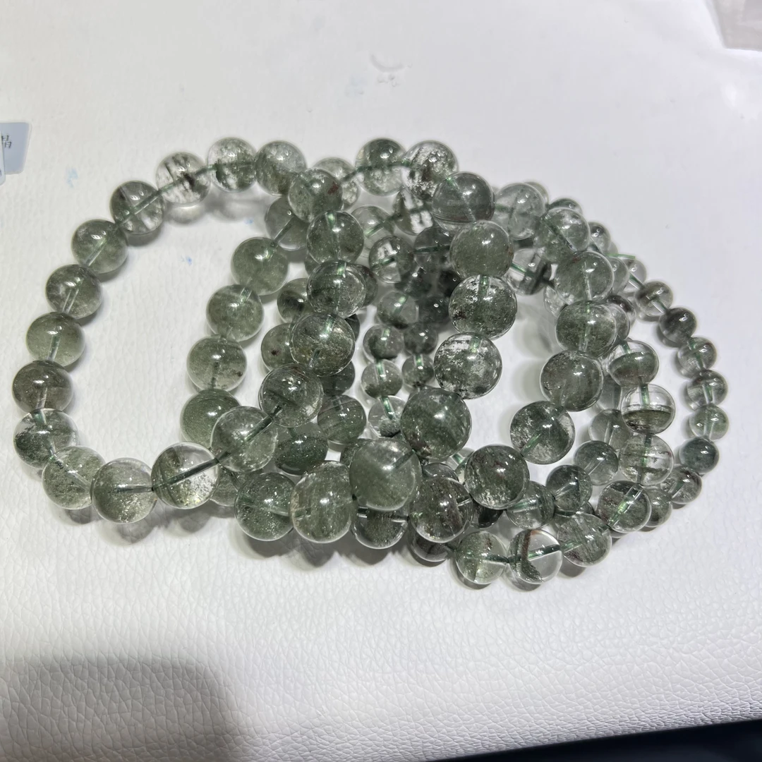 天然巴西绿幽灵千层翠绿色单圈手链L022-尺寸可选多样性发其一
