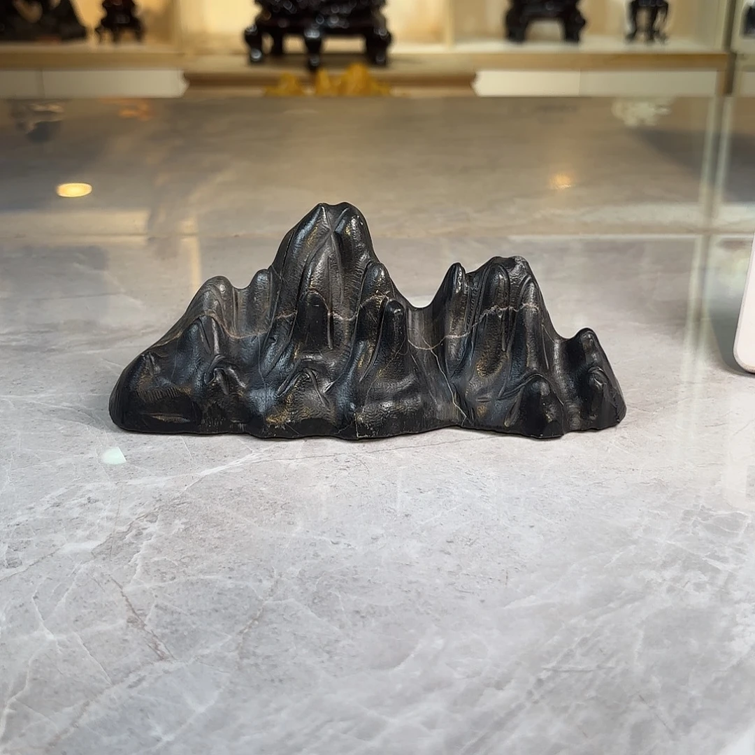 陈***乖灵璧石手工雕刻奇石摆件